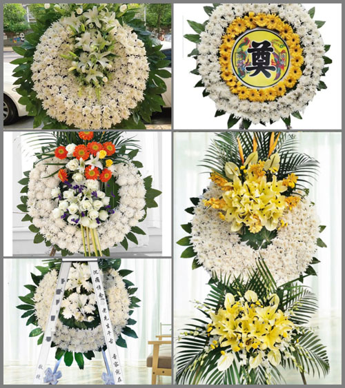 山西晋中灵石县翠峰镇夏庄村花圈速递